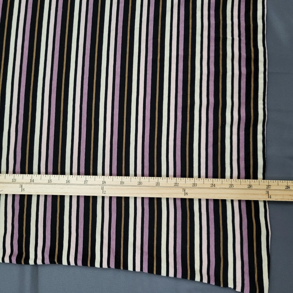 Ava & Viv Womens 1X Striped Long Sleeve Scoop Neck Tee Black Purple Pink NEW - Picture 5 of 14